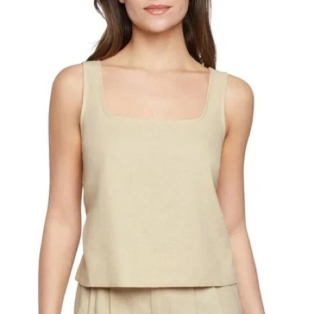 Express 100% linen Tan Tank Top NEW‎ M